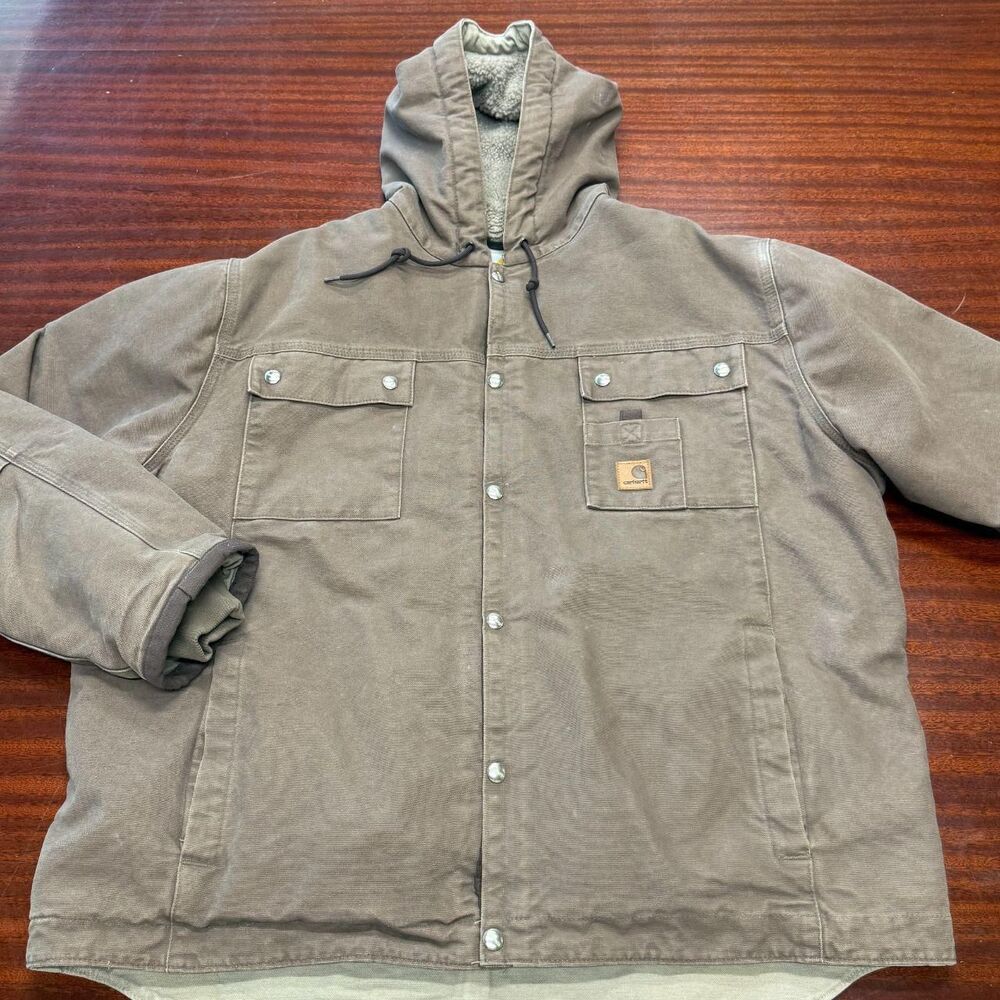 Carhartt Men's Brown and Khaki Jacket